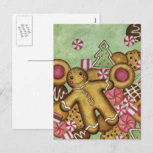 Christmas Cookies Close Up Postcard