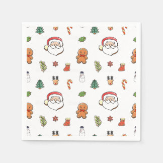 Christmas cookies cocktail napkins