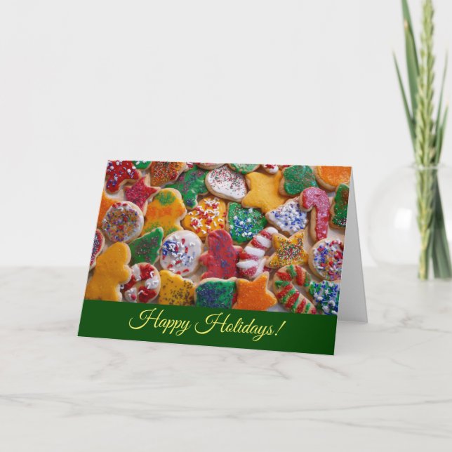 Christmas Cookies Colourful Holiday (Blank Inside) (Front)