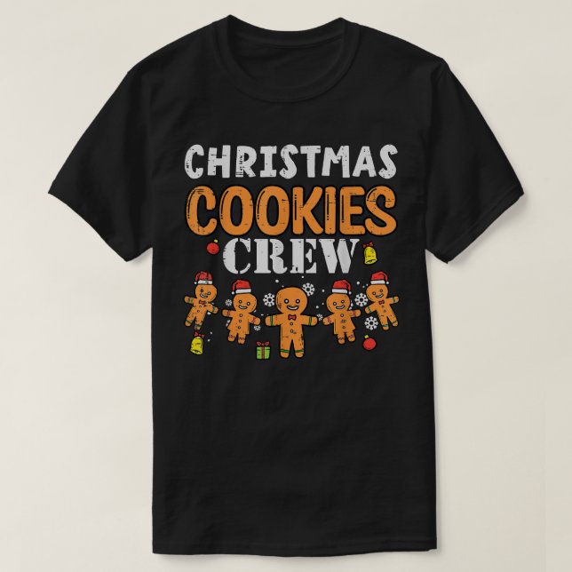 Christmas Cookies Crew Funny Christmas PJs Xmas Pa T-Shirt (Design Front)