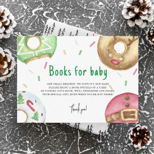Christmas cookies doughnuts - books for baby ticke enclosure card