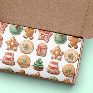 Christmas Cookies Exchange Red Green Holiday Tissue Paper