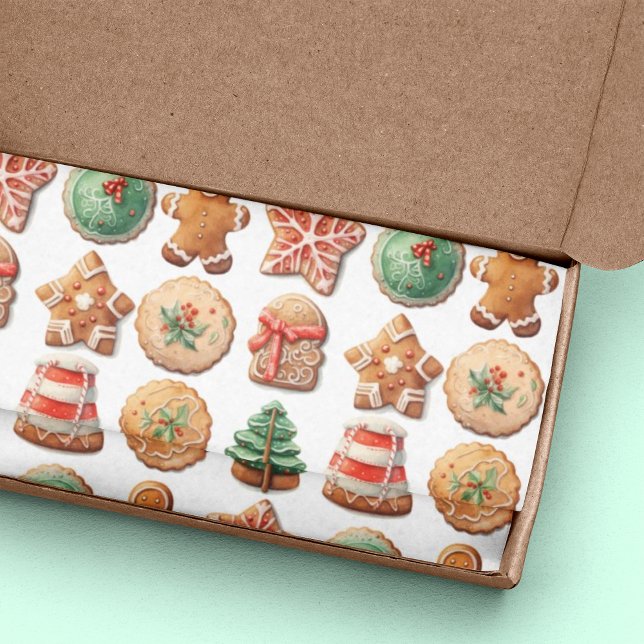 Christmas Cookies Exchange Red Green Holiday Tissue Paper (Creator Uploaded)