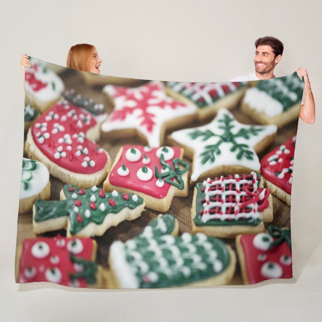 Christmas Cookies Fleece Blanket (In Situ)