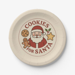 Christmas Cookies for Santa Paper Plates
