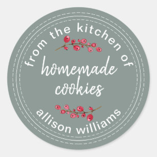 Christmas Cookies From the Kitchen of Kraft Classic Round Sticker