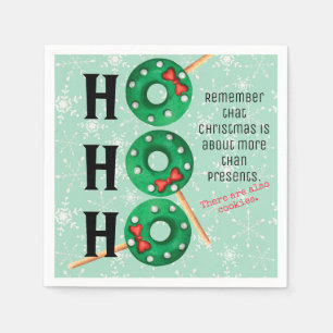 Christmas Cookies Funny Ho Ho Ho Holiday Napkins