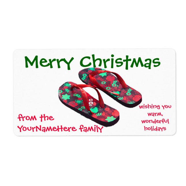 Christmas Cookies Gift Label (Front)