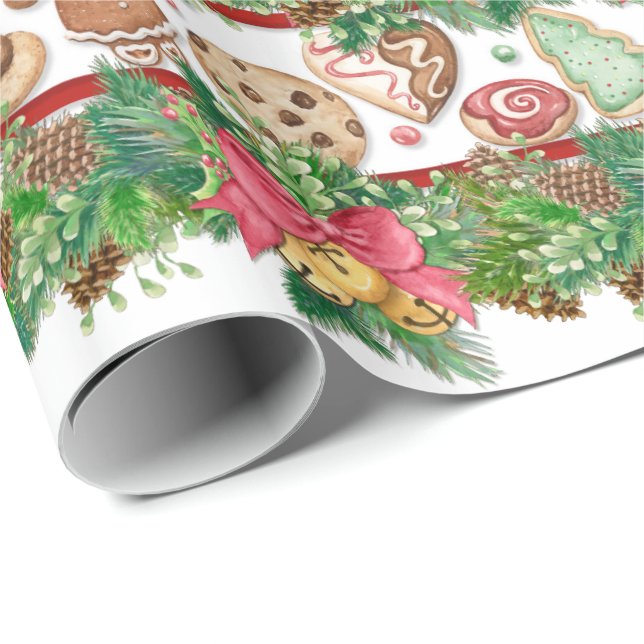 Christmas Cookies Gift Wrap (Roll Corner)