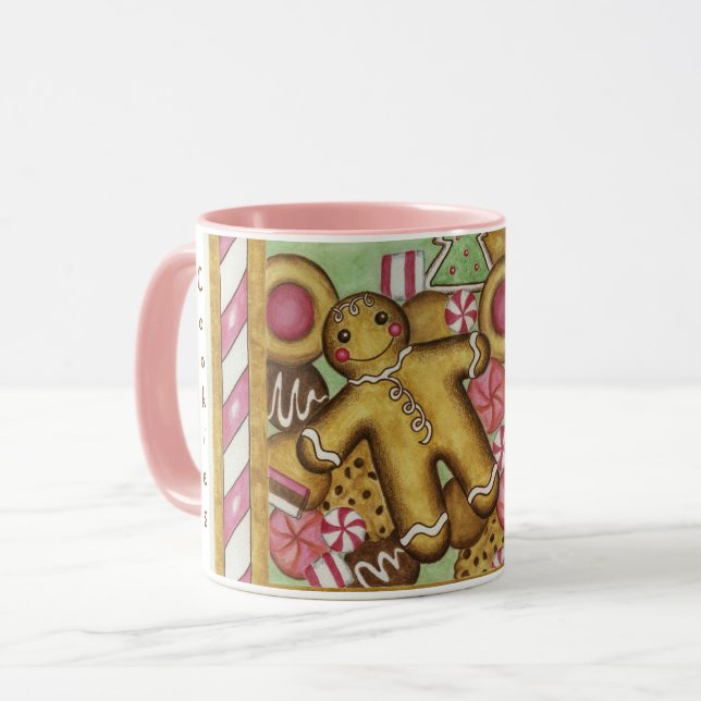 Christmas Cookies Gingerbread Man Coffee Mug (Front Left)