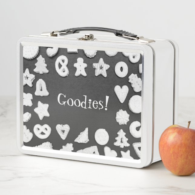 Christmas Cookies Goodie Cute Metal Lunch Box (In Situ)