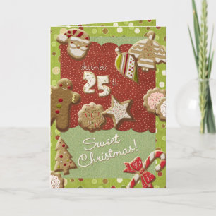 Christmas cookies holiday card