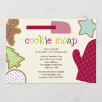 Christmas Cookies Holiday Party Invitations