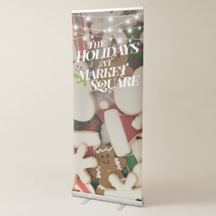 Christmas Cookies Holiday Photo Vertical Retractable Banner