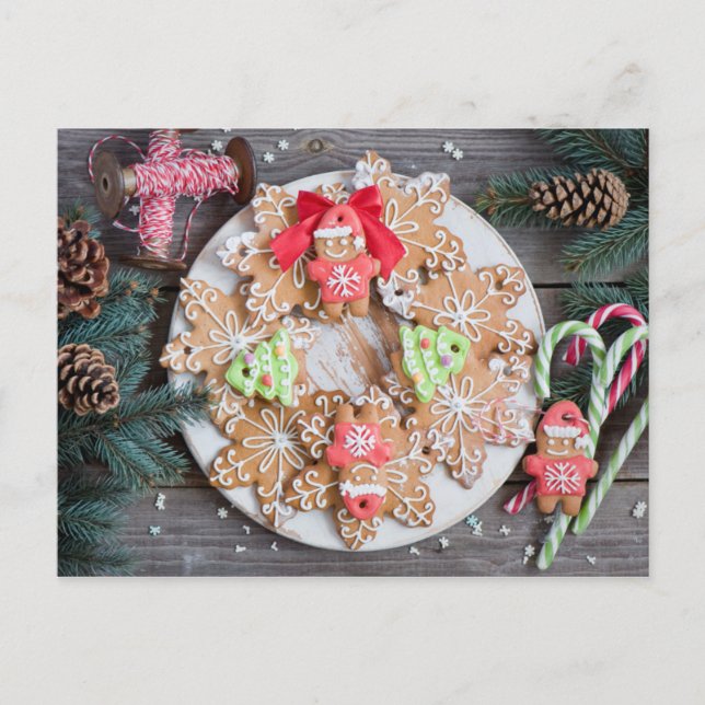 Christmas Cookies Holiday Postcard (Front)