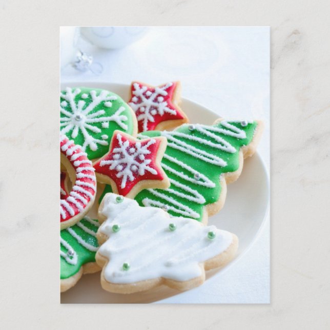 Christmas cookies holiday postcard (Front)