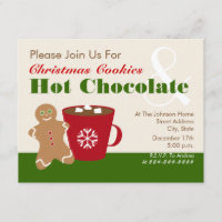 Christmas Cookies & Hot Chocolate Invitation