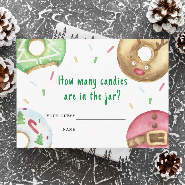 Christmas cookies - How many candies game Enclosure Card (Creator Uploaded)