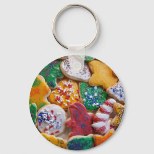 Christmas Cookies I Colorful Holiday Baking Key Ring