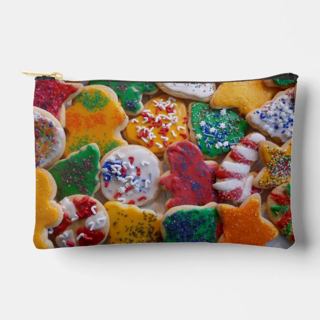 Christmas Cookies I Colourful Holiday Baking Accessory Pouch (Front)