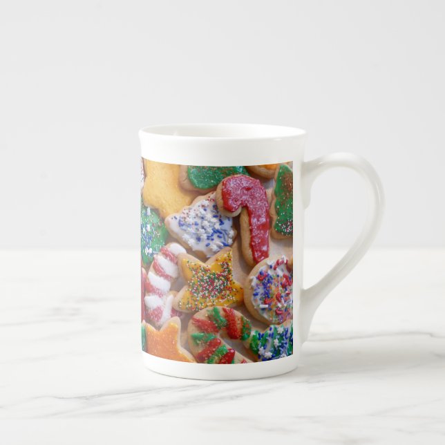 Christmas Cookies I Colourful Holiday Baking Bone China Mug (Right)