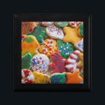 Christmas Cookies I Colourful Holiday Baking Gift Box<br><div class="desc">One of our family traditions at Christmas is baking, and with children, it's especially fun to bake decorated sugar cookies. Here is a wide array of colourful holiday-decorated cookies in iconic shapes like bells, stars and Christmas trees. This picture is also featured as the widescreen wallpaper "Christmas Cookies" on www.mlewallpapers.com....</div>
