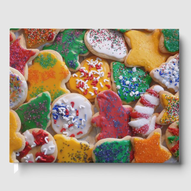 Christmas Cookies I Colourful Holiday Baking Guest Book (Front)