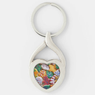 Christmas Cookies I Colourful Holiday Baking Key Ring