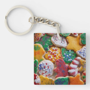Christmas Cookies I Colourful Holiday Baking Key Ring