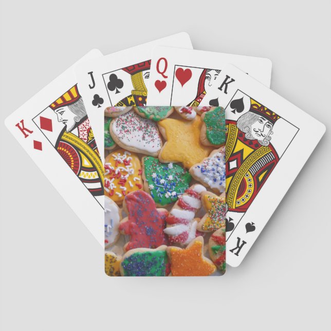 Christmas Cookies I Colourful Holiday Baking Playing Cards (Back)