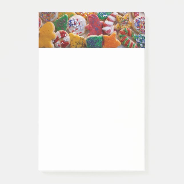 Christmas Cookies I Colourful Holiday Baking Post-it Notes (Front)