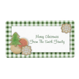Christmas Cookies Label