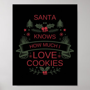 Christmas Cookies Lover Shirt For Comfort Foodies Poster