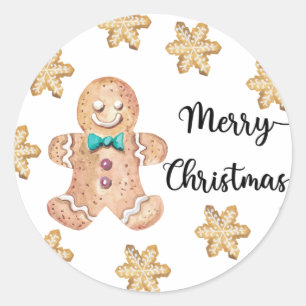 Christmas cookies Merry christmas Classic Round Sticker
