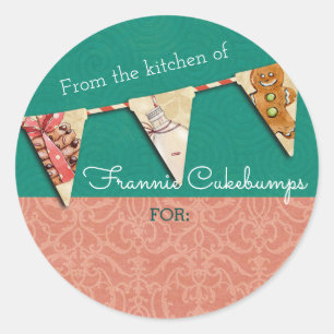 Christmas cookies milk from the kitchen of sticker