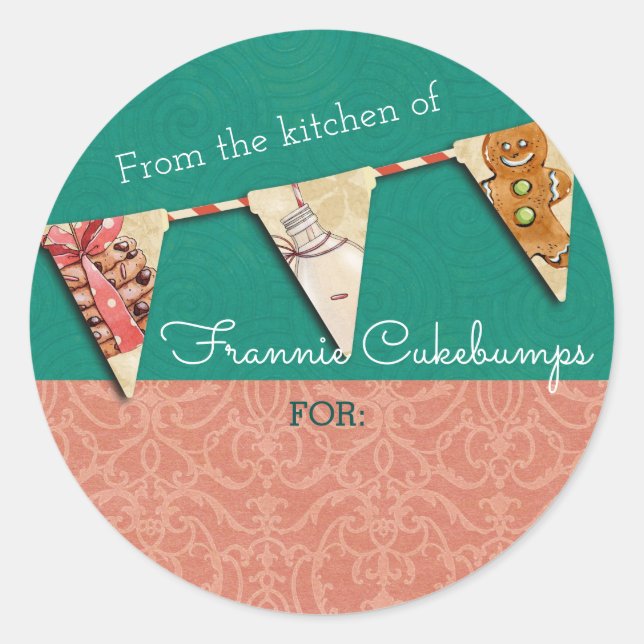 Christmas cookies milk from the kitchen of sticker (Front)