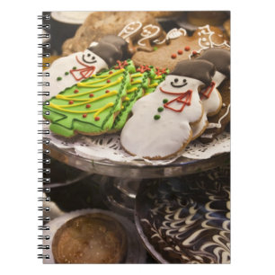 Christmas cookies on display in a New York city Notebook