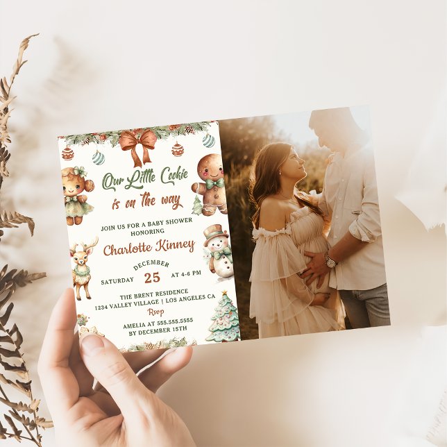  Christmas Cookies Party Baby Shower Party Photo Invitation (Creator Uploaded)