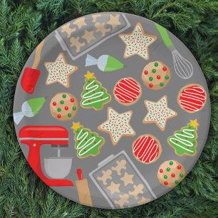 CHRISTMAS COOKIES PARTY PAPER PLATE