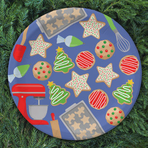 CHRISTMAS COOKIES PARTY PAPER PLATE