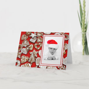 Christmas Cookies Photo Frame + your photo & ideas Holiday Card