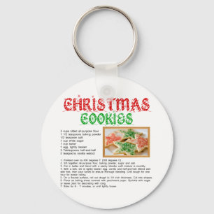 Christmas Cookies Recipe Key Ring