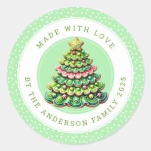 Christmas Cookies Round Stickers