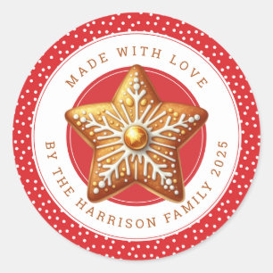 Christmas Cookies Round Stickers