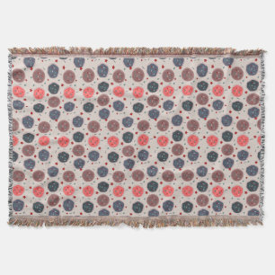 Christmas Cookies Spinkles Bakery Ditsy Pattern Throw Blanket