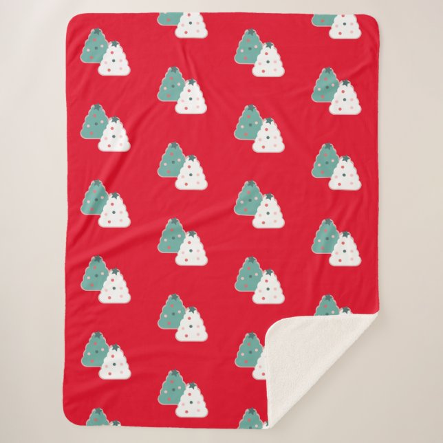 Christmas Cookies Sprinkles Bakery Treats Sherpa Blanket (Front)