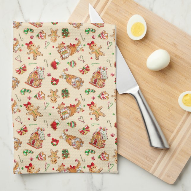 Christmas Cookies  Tea Towel (Quarter Fold)