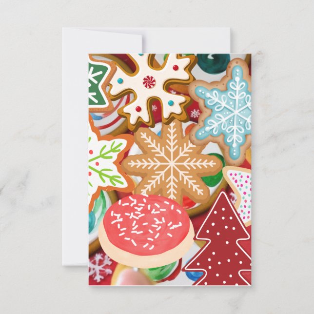 Christmas Cookies Thank You Card (Front)