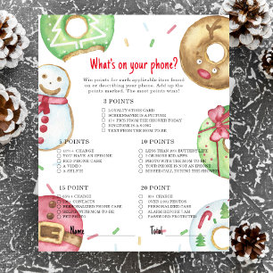 Christmas cookies What's On Your Phone Game