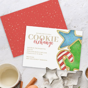 Christmas Cookies Whimsical Sweet Holiday Cute Fun Invitation